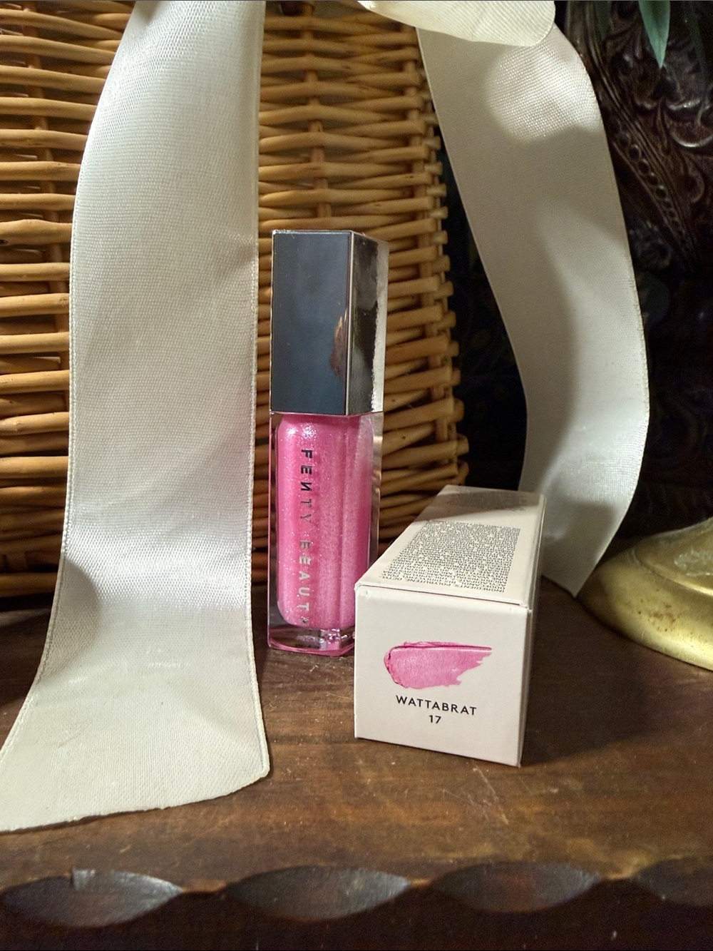 Viral Fenty Beauty Gloss Bomb Lip Luminizer — Wattabrat Pink Shimmer